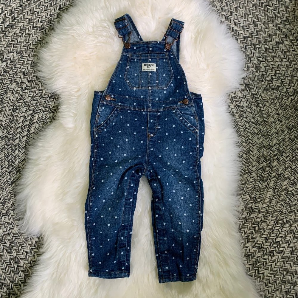 OshKosh B'gosh Toddler Girls' Polka Dot Overalls